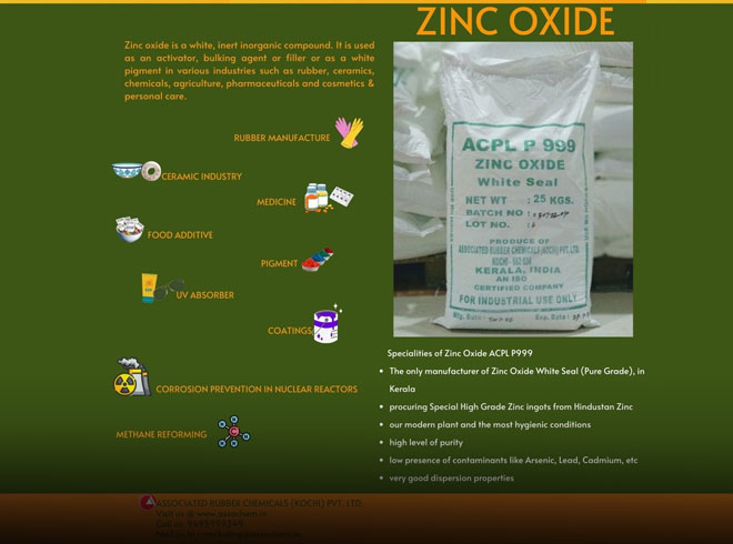 Zinc oxide manufacture in India